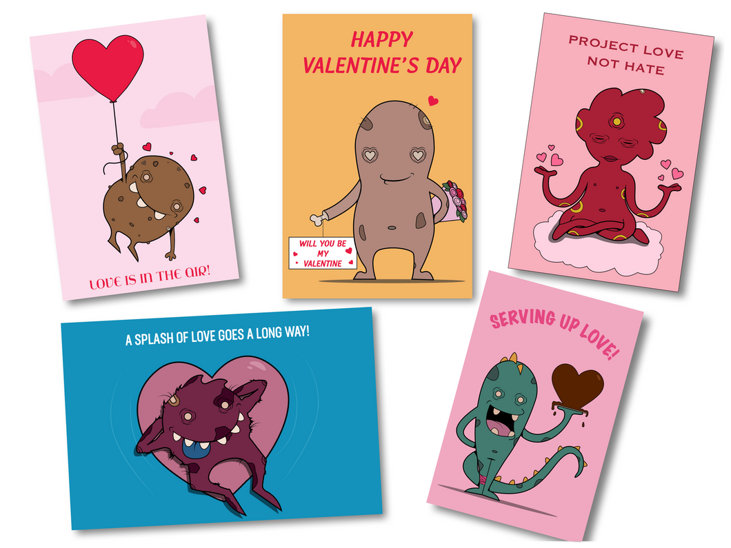 Little Feels 10 Pack Valentine's Day Cards