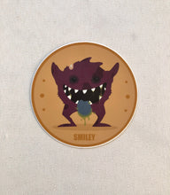 Load image into Gallery viewer, Smiley Vinyl Circle Sticker
